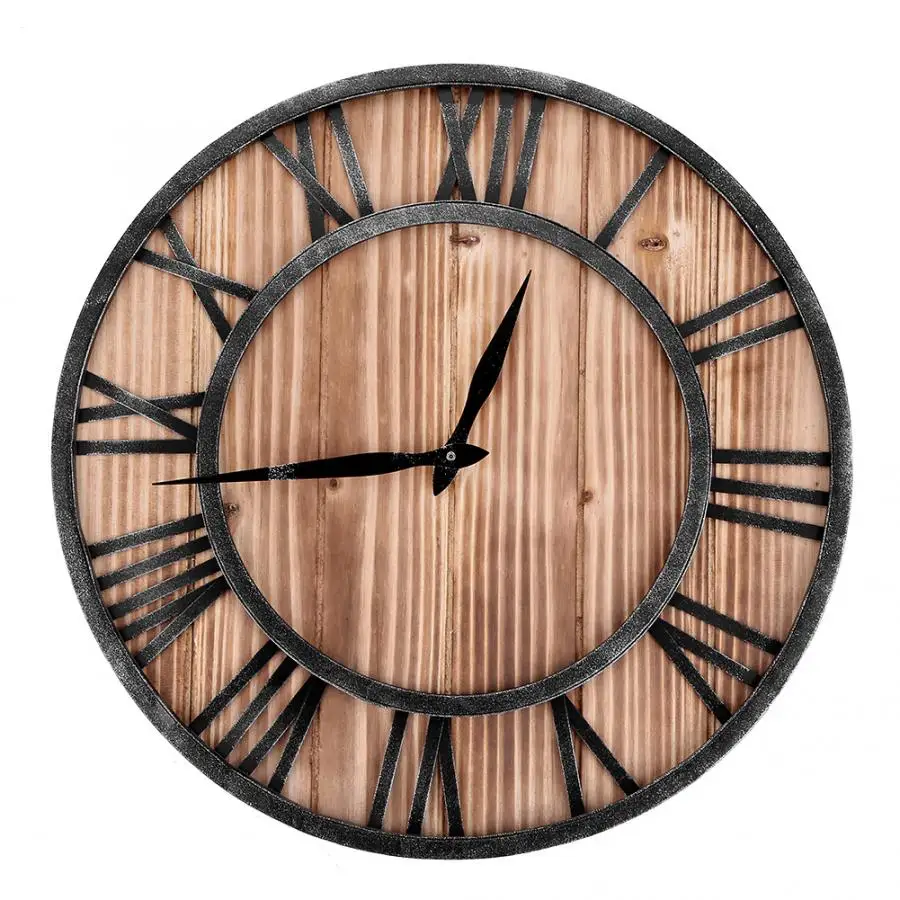 Классические настенные часы деревянные металлические круглые антикварные