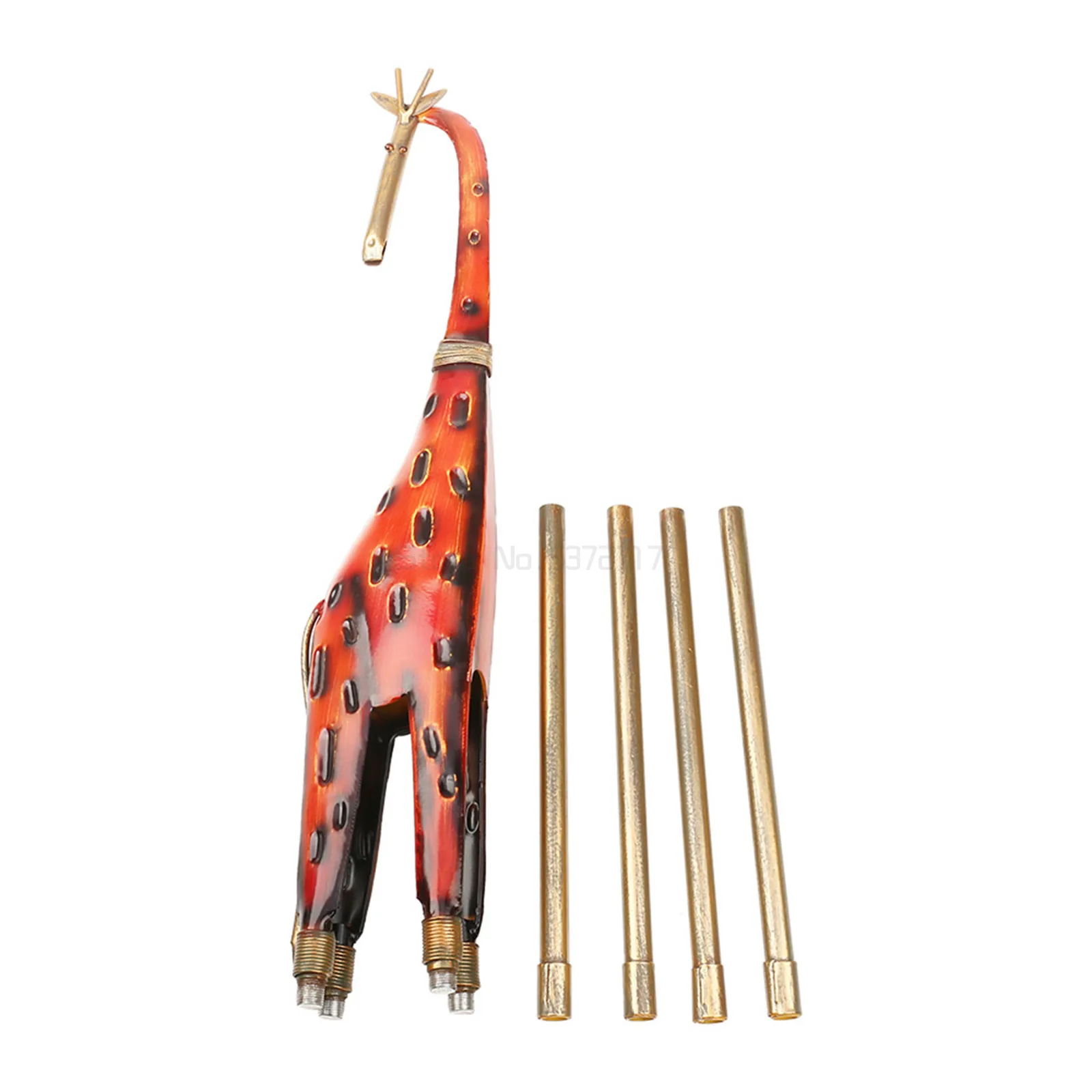 

Tooarts Giraffe Ornament Iron Art Decor Handmade Craft Home and Outdoor Decoration Animal Figurine home decoration accessories