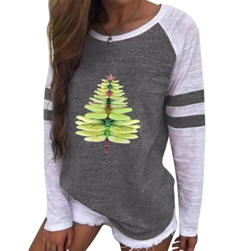 

Women Winter Autumn Long Sleeve T-shirt Ladies Casual Loose Blouse Tops Fashion