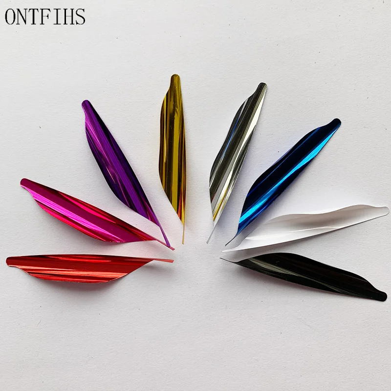 100 шт. ONTFIHS спин крылья лопатки спираль Fletches стрел и для стрельбы из лука под DIY