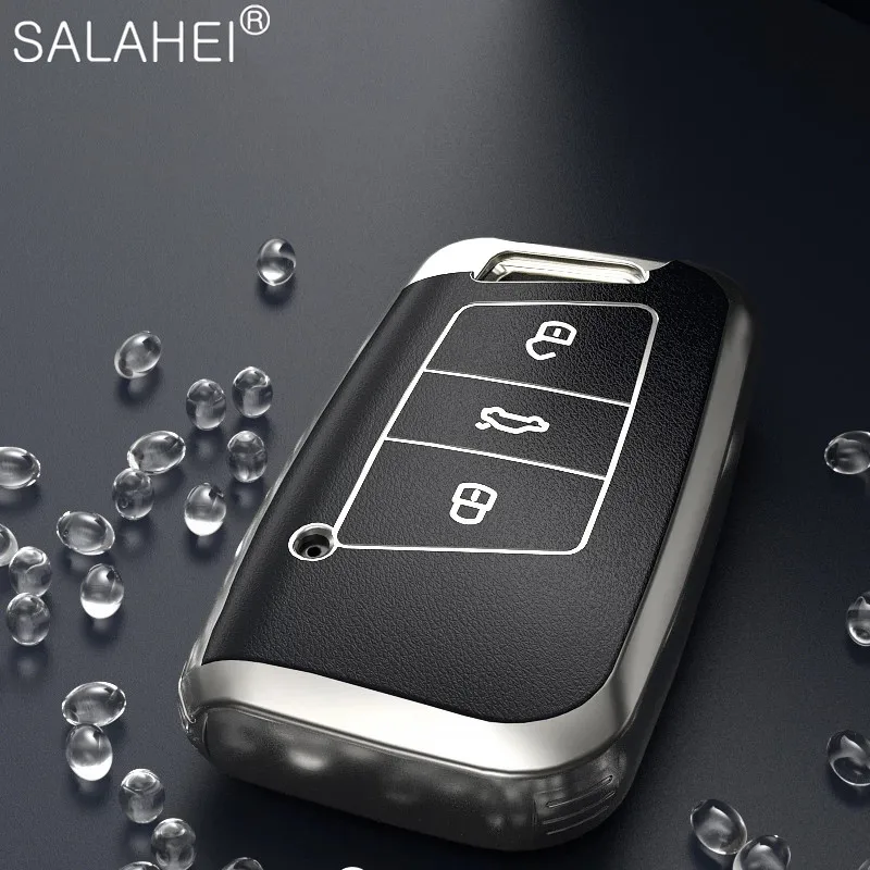

2021 New TPU Smart Full Key Case Cover For VW Volkswagen Skoda Superb Magotan Passat B8 A7 Golf 1Pcs Accessories Protector Shell