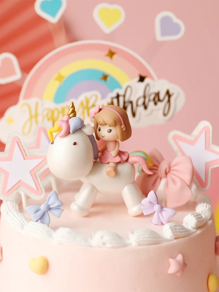 Единорог Девочка День рождения детский Декор Детский праздник десерт Любовь