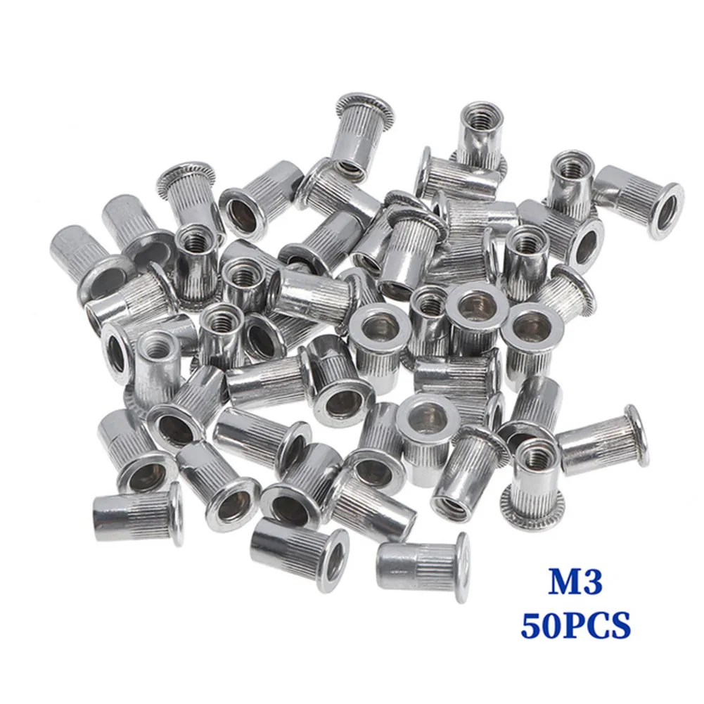 

M3-M12 Rivet Head Nuts Nuts Set Quality Rivet Nut Rivnuts Thread 50PCS