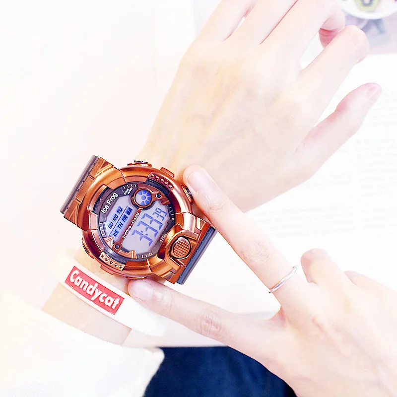 Спортивные Мужские Женские часы для влюбленных брендовые модные детские