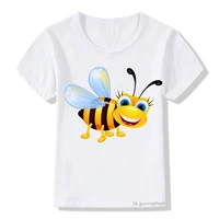 childrens clothing boys t shirt funny little bee graphic print t shirt for girls summer kids shirt harajuku short sleeved tops