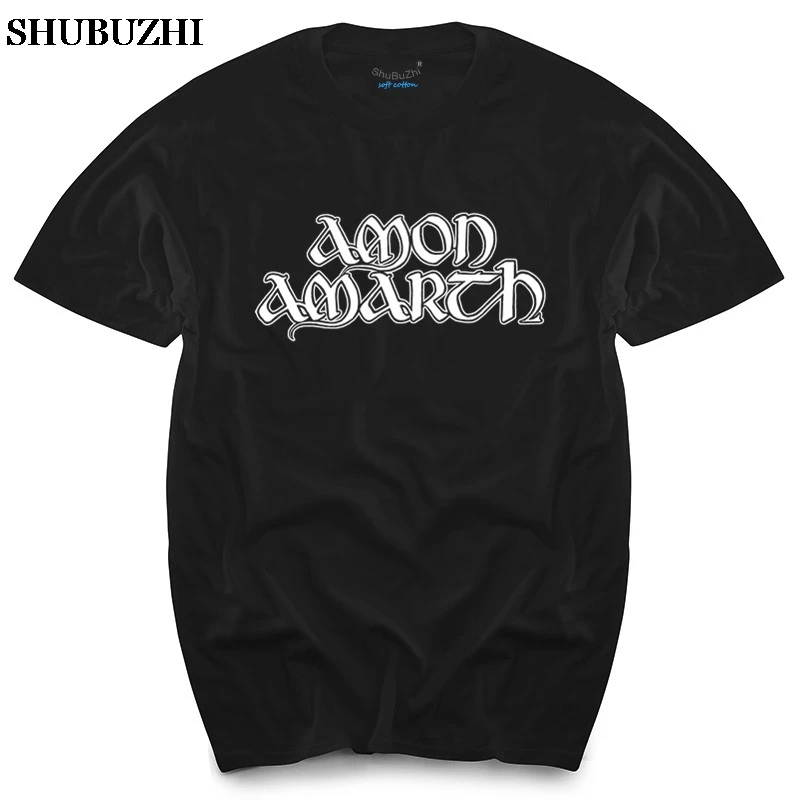 

Amon Amarth Logo Mens Black Rock T-shirt NEW Sizes S-XXXL men's top tees fashion brand cotton tshirts