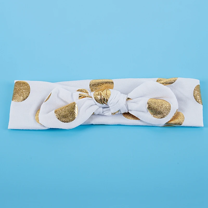 Эластичные повязки на голову для детей с бантами волос (бант белый) | Детская