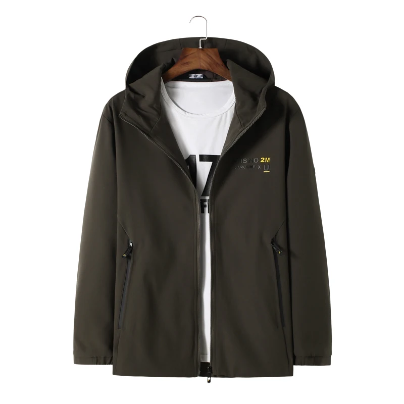 

plus size 8XL 7XL 6XL 5XL 4XL New Spring Autumn Mens Fashion Outerwear Windbreaker Men' S Jackets Hooded Casual Sporting Coat