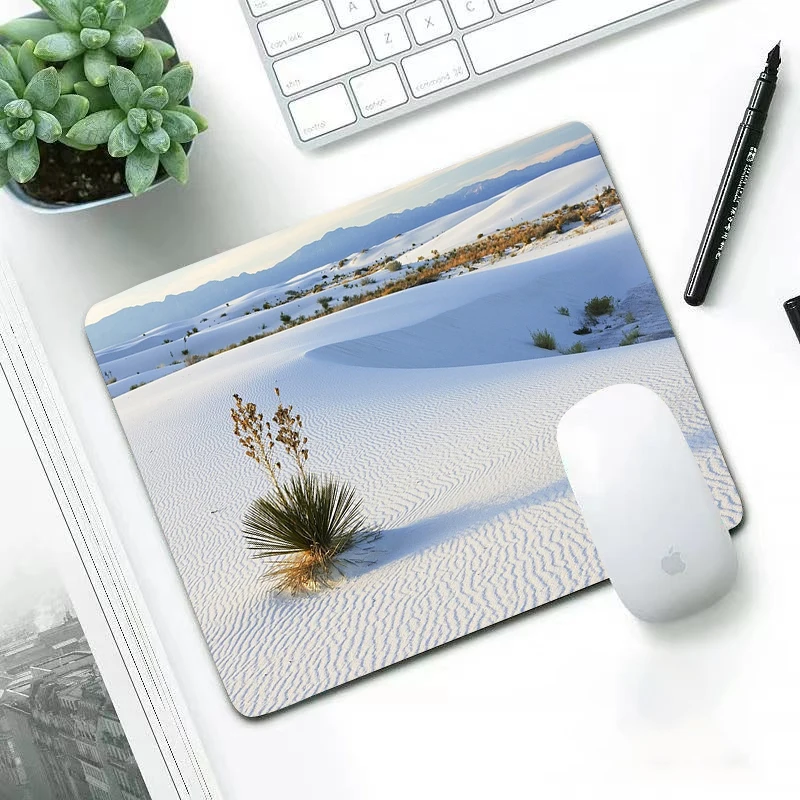 

Desert wallpaper Small Gaming Mouse Pad 180x220mm waterproof Mousepad Gamer Computer Desk Mat Pad Gamer Mouse Mat for PC