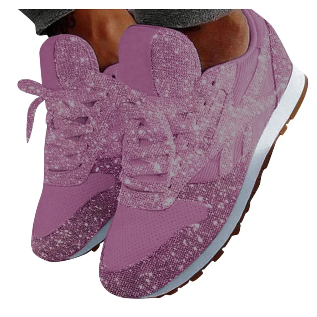 SAGACE Женская модная повседневная обувь дышащие кроссовки со шнуровкой спортивные