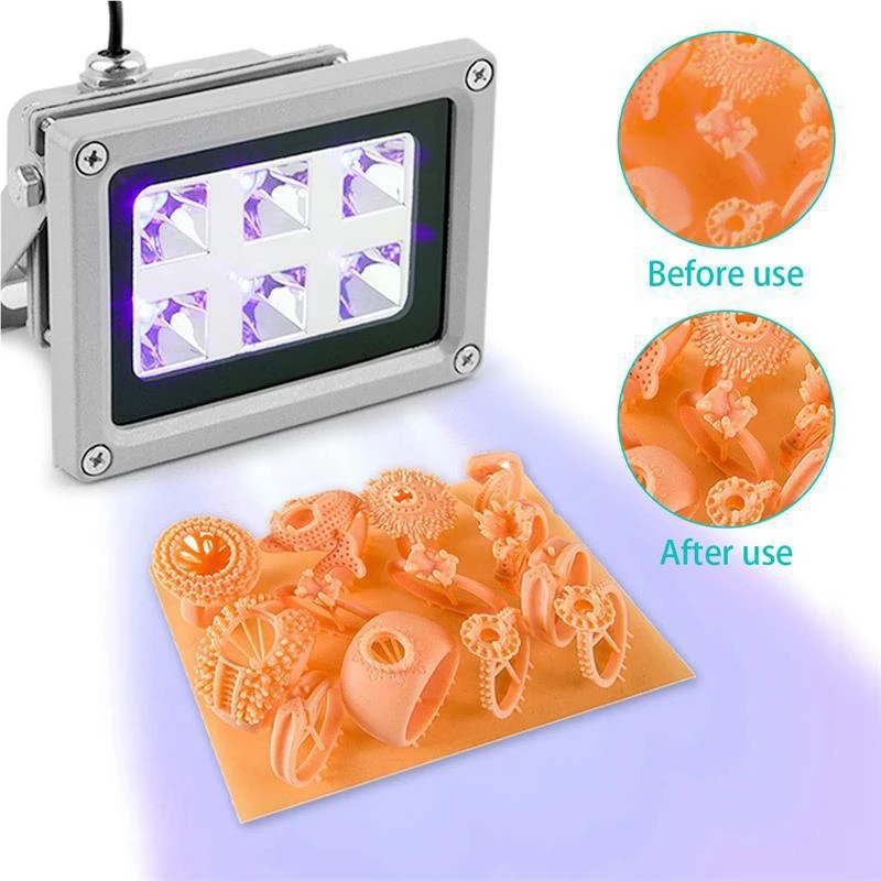 85 260 в 405нм УФ светодиодный светильник для отверждения смолы Sla Dlp 3D принтера US