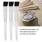 Щетка для часов аксессуары для часовщиков из стекловолокна, 3 шт, для ремесла и удаления ржавчины, инструменты для ремонта часов