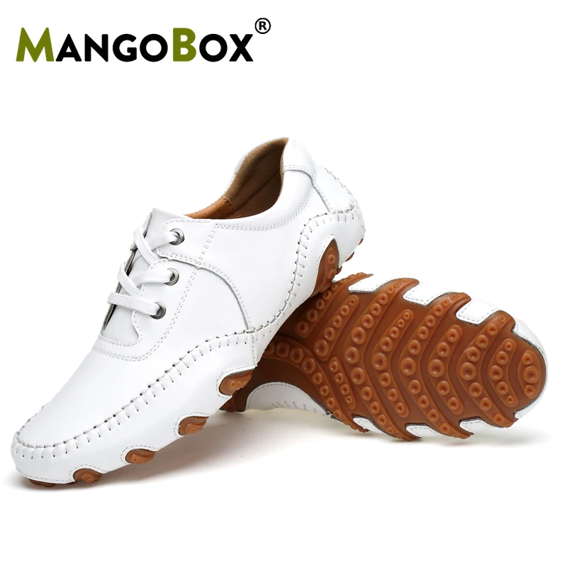 Классические деловые мужские кроссовки для гольфа спортивные и женские кожаная