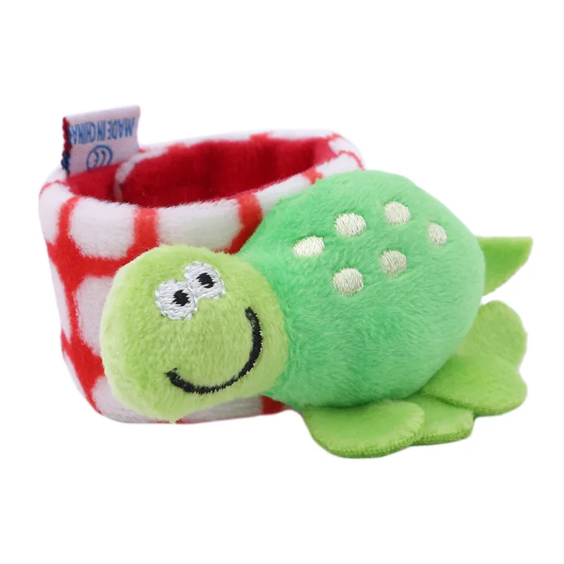 

New 1 Pcs Baby Rattle Wrist Sock Toys Infant Kids Cute Cartoon Animal Early Education Soft Hand Bell Rattle Stuffed Plush Toys