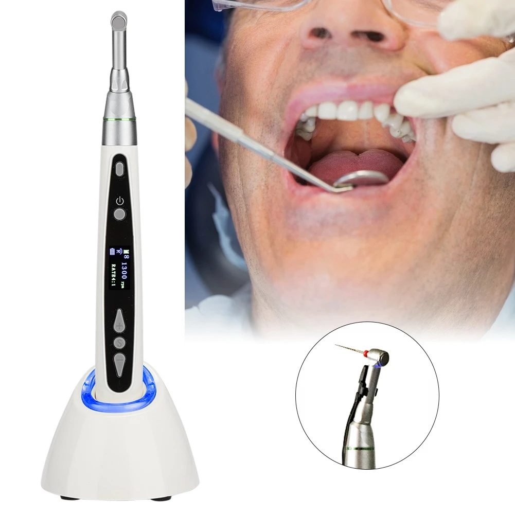Dental LED Wireless Base 9 Modes Endo Motor Root Canal Endodontic​s Treatment Handpiece Equipment US Plug 100-240V Dentist Tools