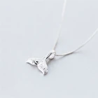 Изящная креативная цепочка для ключицы в виде русалки, короткая простая Подарочная 925 пробы серебряного цвета, женское ожерелье, SNE083