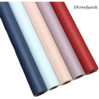 59cmx8yards roll solid color craft paper waterproof gift packaging paper wedding party flower wrapping paper supplies
