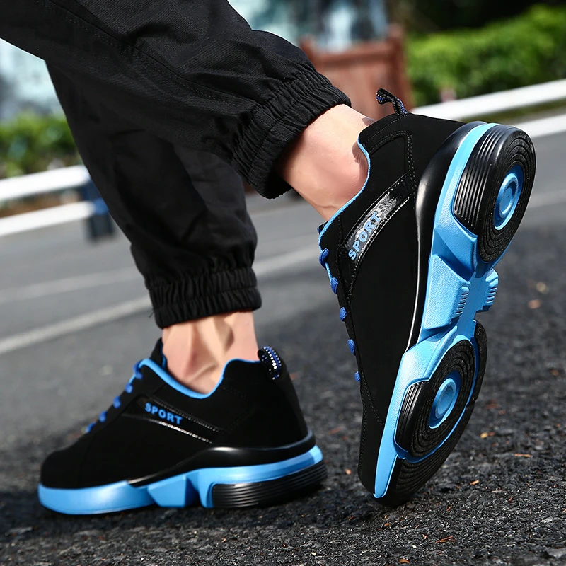 Мужские повседневные кроссовки на шнуровке легкие удобные дышащие спортивные