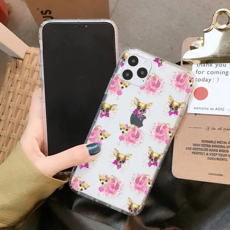 Модный чехол YNDFCNB для телефона с собакой Чихуахуа iPhone 11 12 pro XS MAX 8 7 6 6S Plus X 5S SE 2020 XR -