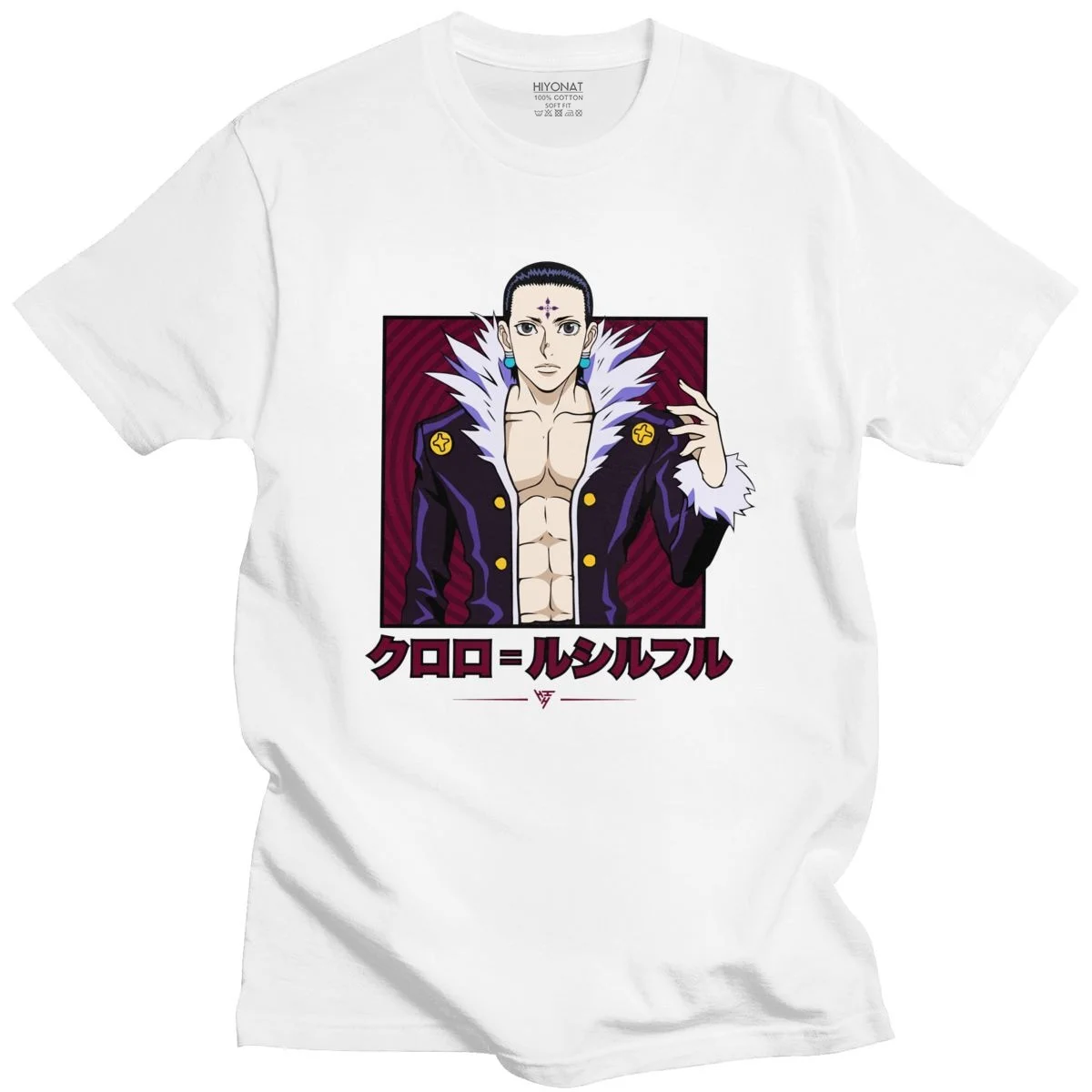 Классическая мужская футболка HXH CHROLLO с короткими рукавами Hunter x изображением