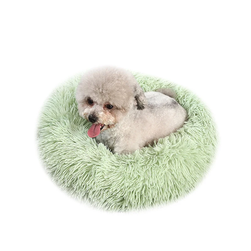

Dog bed removable and washable round plush pet bed cat bed warm pet supplies dog bed pet bed pet cushion