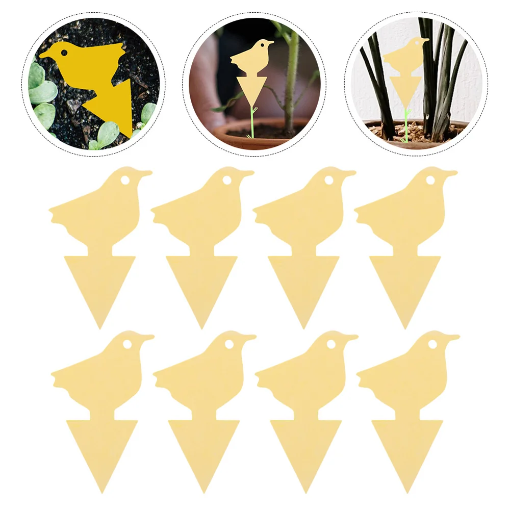 

20 шт липкие ловушки дрозофилы ловушки для комара убивающие ловушки для мышей защита для растений (желтый)