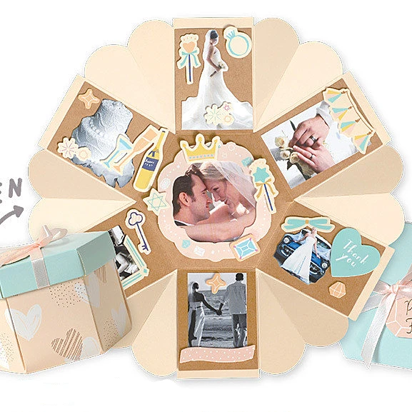 Взрыв поле коробочка с сюрпризом Альбом diy ручной пара Творческий романтическая