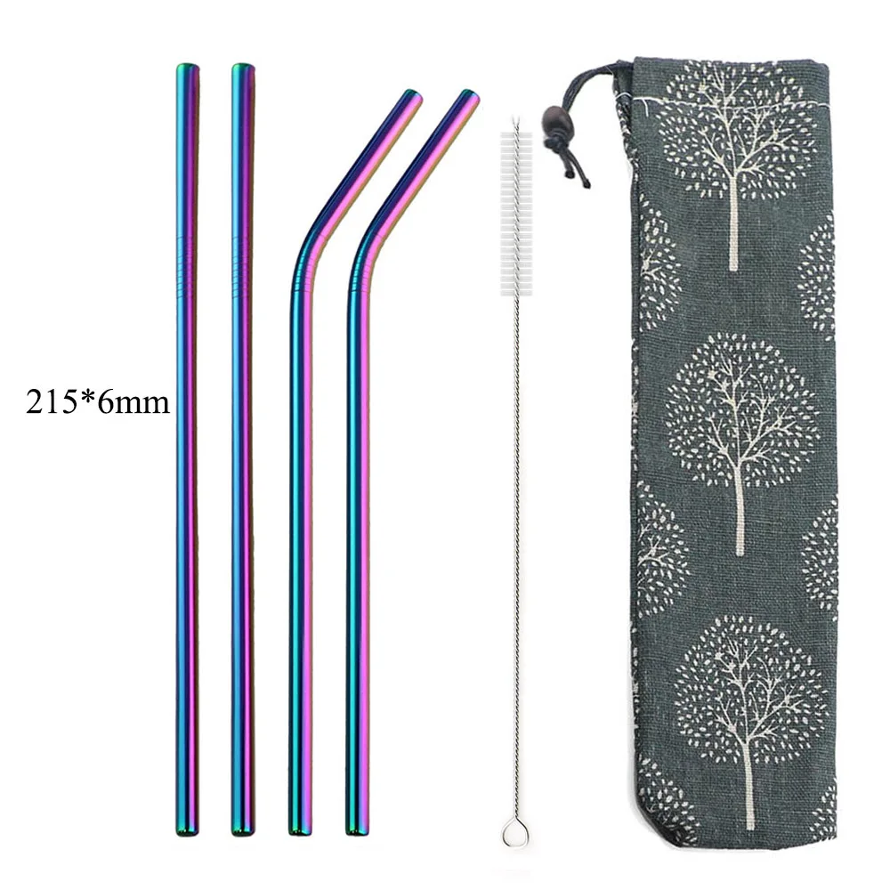 1 4 года шт. питьевой соломы Многоразовые трубочки Комплект Высокое качество Эко