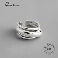 100 pure 925 sterling silver ring fashion simple vintage ring thin geometric finger ring for women jewelry anti allergy