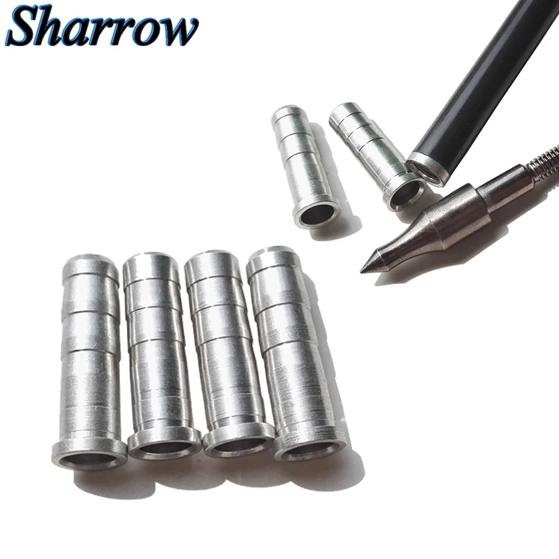Стрельба из лука стрелы соединитель алюминиевая стрелка вставка для охотничьих
