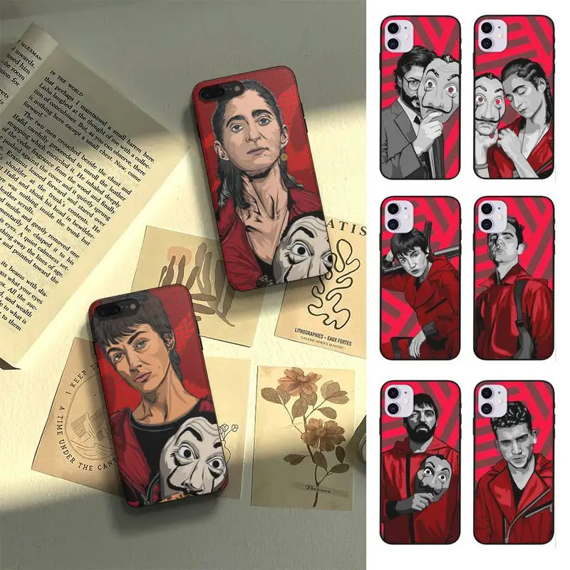 

Money Heist House Paper Phone Case Fundas Shell Cover For Iphone 6 6s 7 8 Plus Xr X Xs 11 12 13 Mini Pro Max