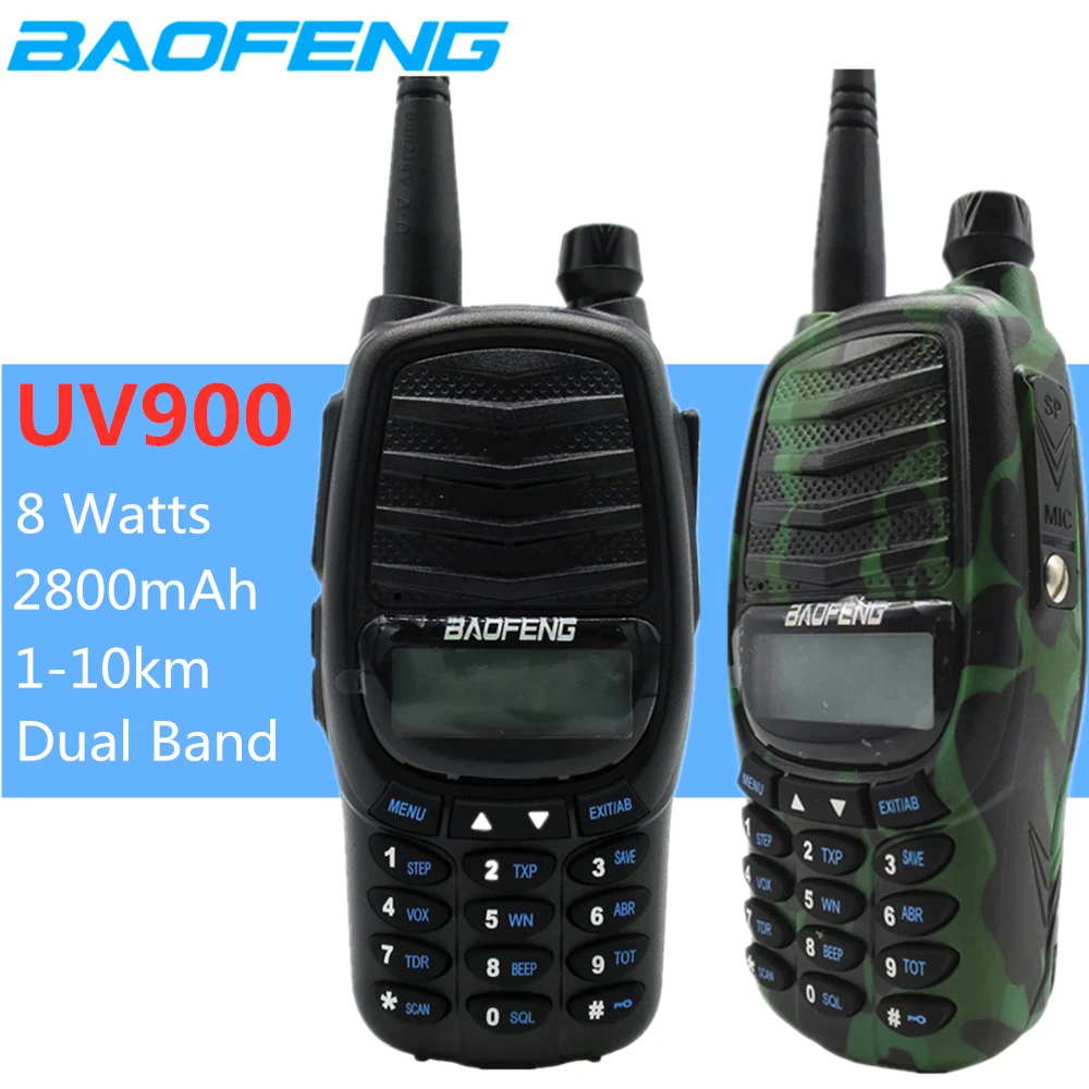 8 Вт BF UV900 обновленная Baofeng UV-82 UV82 рация 10 км УКВ ВЧ трансивер мощная двухсторонняя