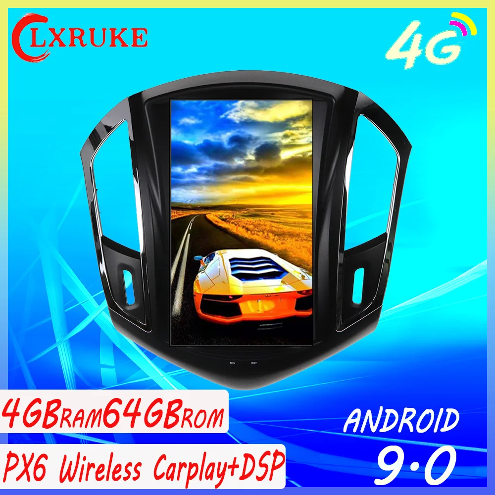 

4+64 LTE Android 9 For Chevrolet CRUZE 2013-2015 Tesla Style Car GPS Navigation Stereo Headunit Multimedia Player Auto Radio HD