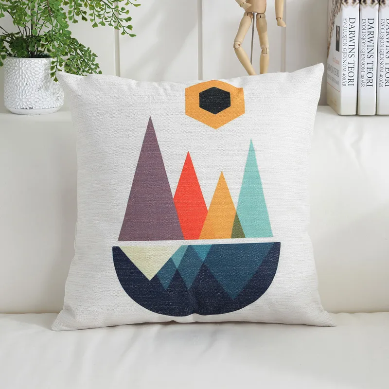 Pillows Cover Nordic Abstract Geometric Linen Sofa Cushion Pillow for /Home Decor (Not Including Filling) | Дом и сад
