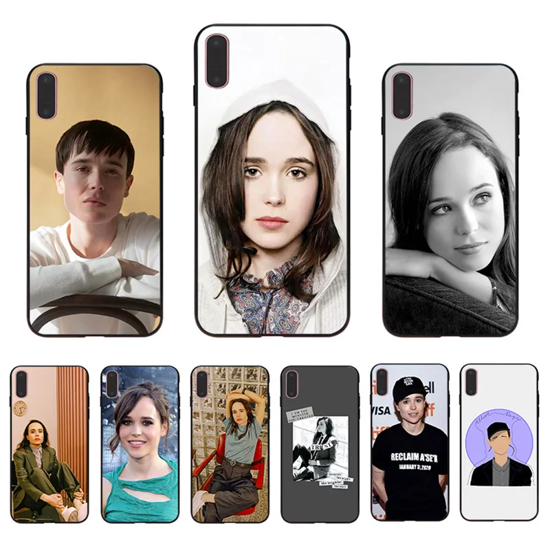 

Elliot Page Hard Mobile Cover Ellen Page Phone Case For Iphone 11 Pro XS Max 12 13 Mini Shell 5 SE 2020 XR X 6S 6 7 8 Plus Coque