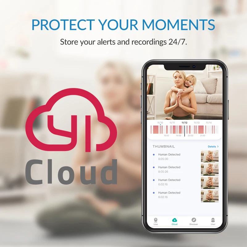 Умная купольная IP-камера YI 3 Мп 1080p Wi-Fi ночное видение | Безопасность и защита