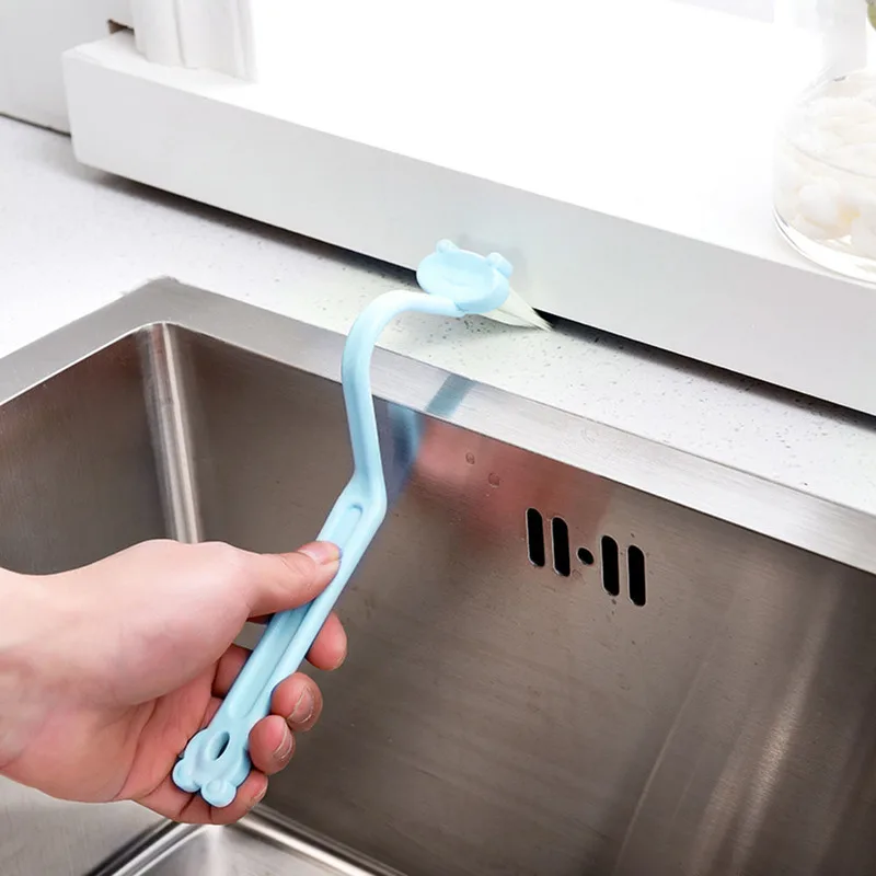 1 шт. портативная мини Туалет щеточка для очищения V очиститель с изогнутой ручкой