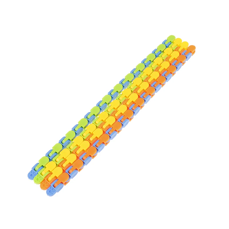 

24 Links Snake Puzzles Classic Sensory Toy Wacky Tracks Snap and Click Toys