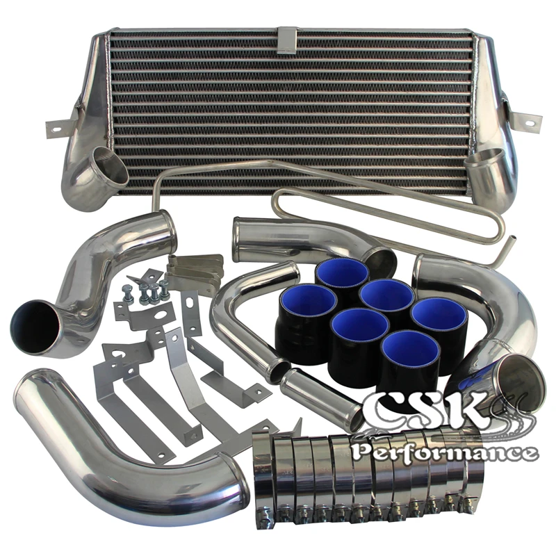 

Fits For MAZDA 93 94 95 96 97 RX7 FD3S FMIC FRONT MOUNT INTERCOOLER + PIPING TURBO BLUE/Black/Red