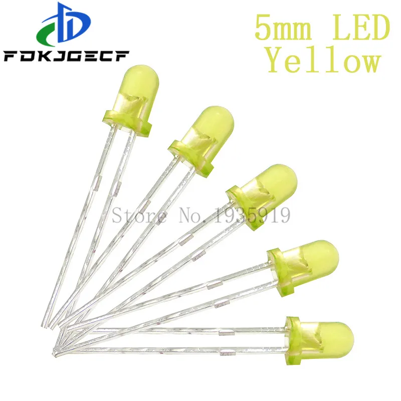 100 шт. 5 мм светодиодный Диод Ассорти набор DIY S Набор белый зеленый красный синий