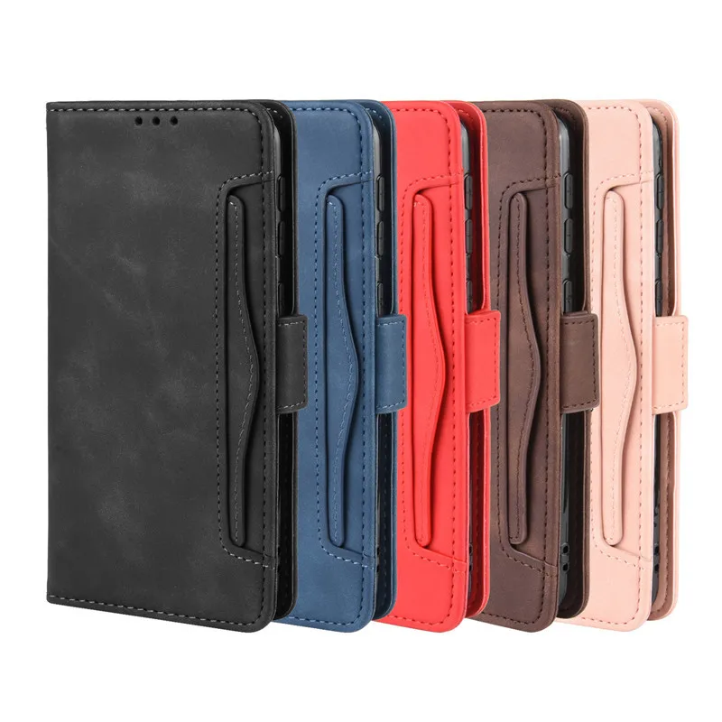 Кожаный чехол-книжка с несколькими отделениями для карт Samsung Galaxy M30s