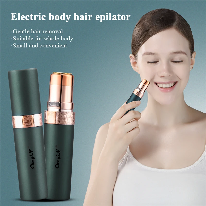 

CkeyiN Electric Mini Shaver Eyebrow Trimmer Makeup Painless Eye Brow Epilator Razors Women Portable Facial Body Hair Remover