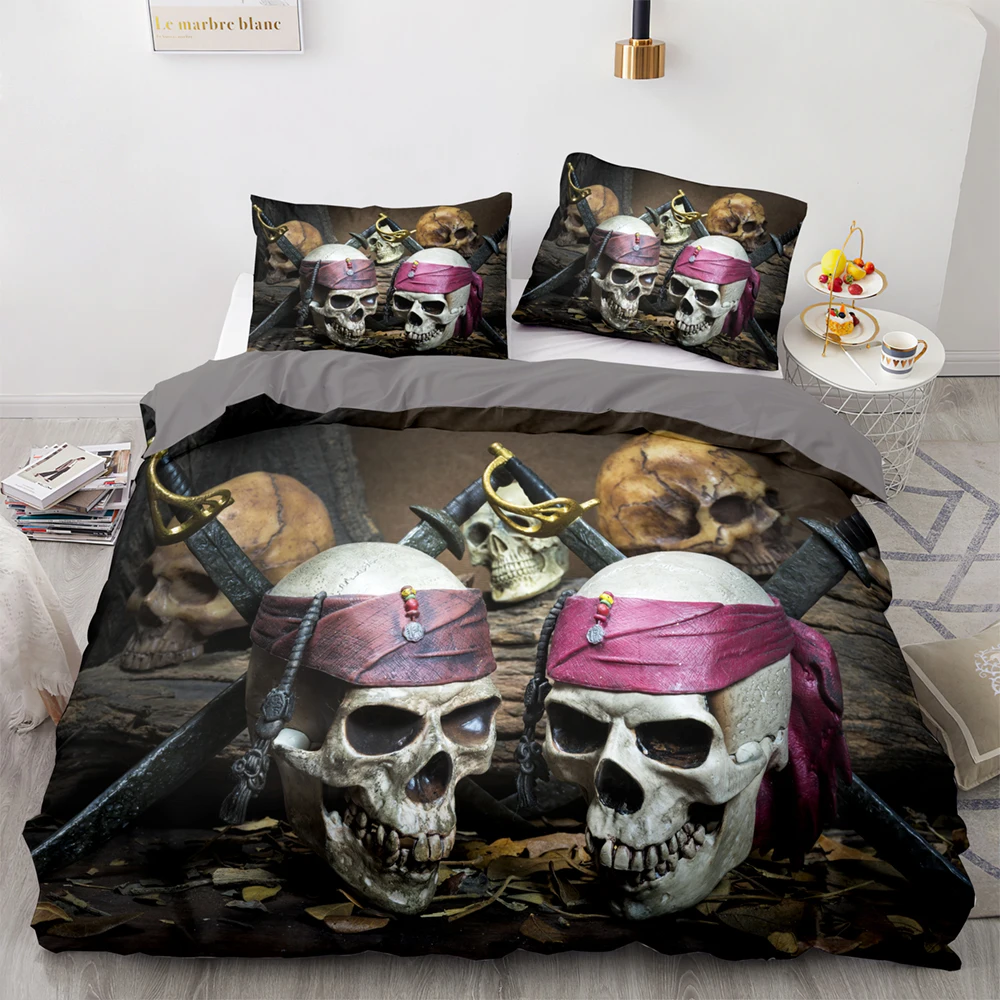 

Комплект постельного белья в американском стиле с принтом воина и пододеяльником и наволочкой