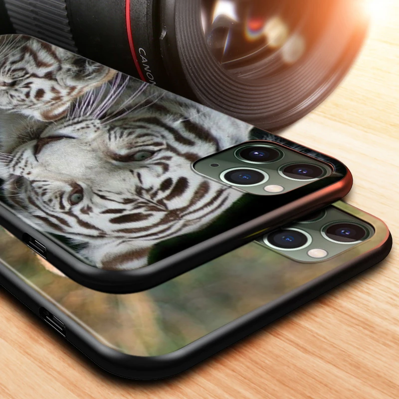 Silicone Cover Cute little Tiger For Apple IPhone 13 12 Mini 11 Pro XS MAX XR X 8 7 6 6S 5 Plus SE Phone Case