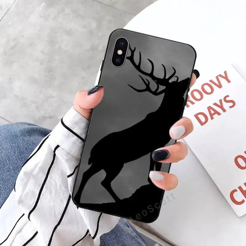 

Stag Bull Moose Reindeer Deer Phone Case for iPhone 11 12 mini pro XS MAX 8 7 6 6S Plus X 5S SE 2020 XR