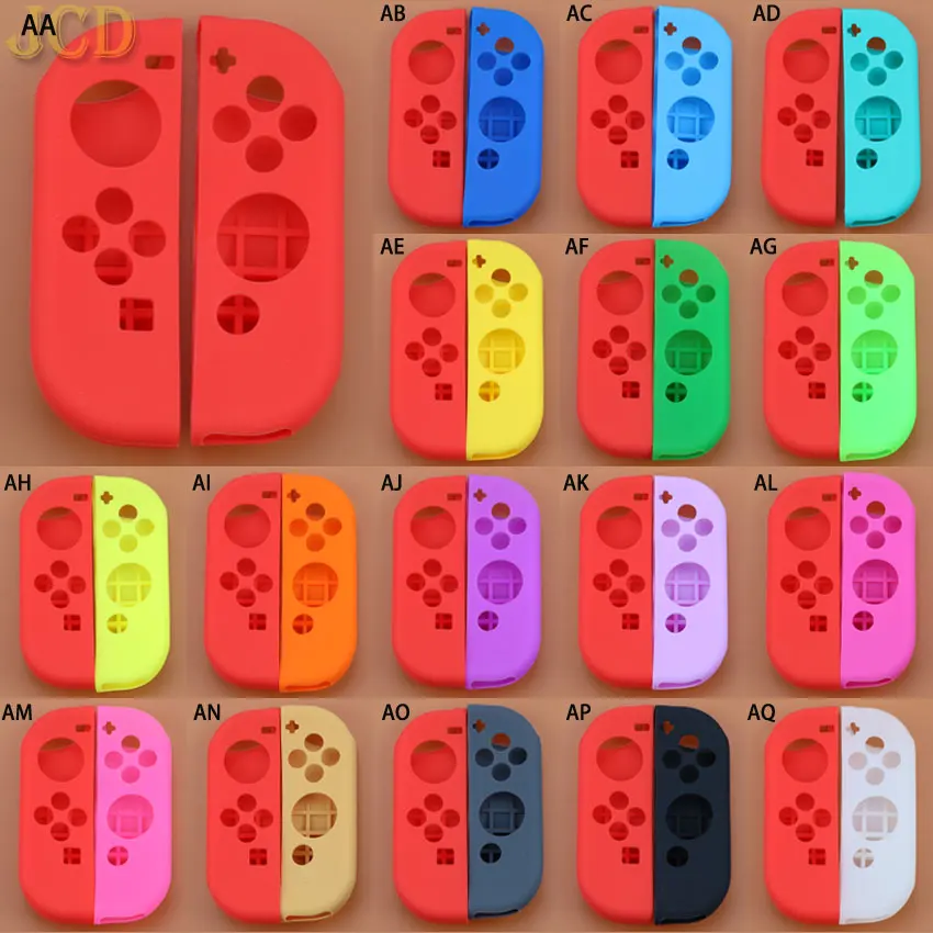 JCD многоцветный мягкий защитный силиконовый чехол для переключателя Joy-Con Корпус