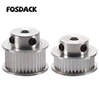 Зубчатый шкив GT2 для 3D принтера, синхронное колесо для ремня передач, ширина 10 мм, зубчатое колесо 36 40 60, отверстие 5 6,35 8 мм, алюминиевые детали