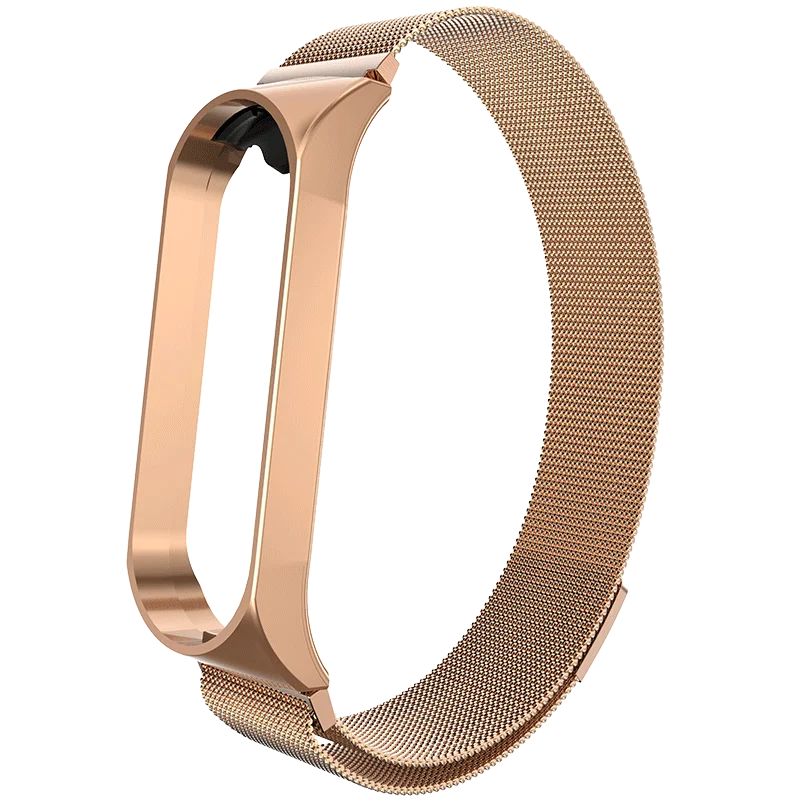 Mi Band 4 ремешок обновленный Магнитный Миланский Браслет из нержавеющей стали роскошный ремешок на запястье для MiBand 4/3 умный Браслет
