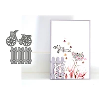 bicycle fence metal cutting dies diy scrapbooking paper photo album crafts knife mould card blade punch stencils for decor