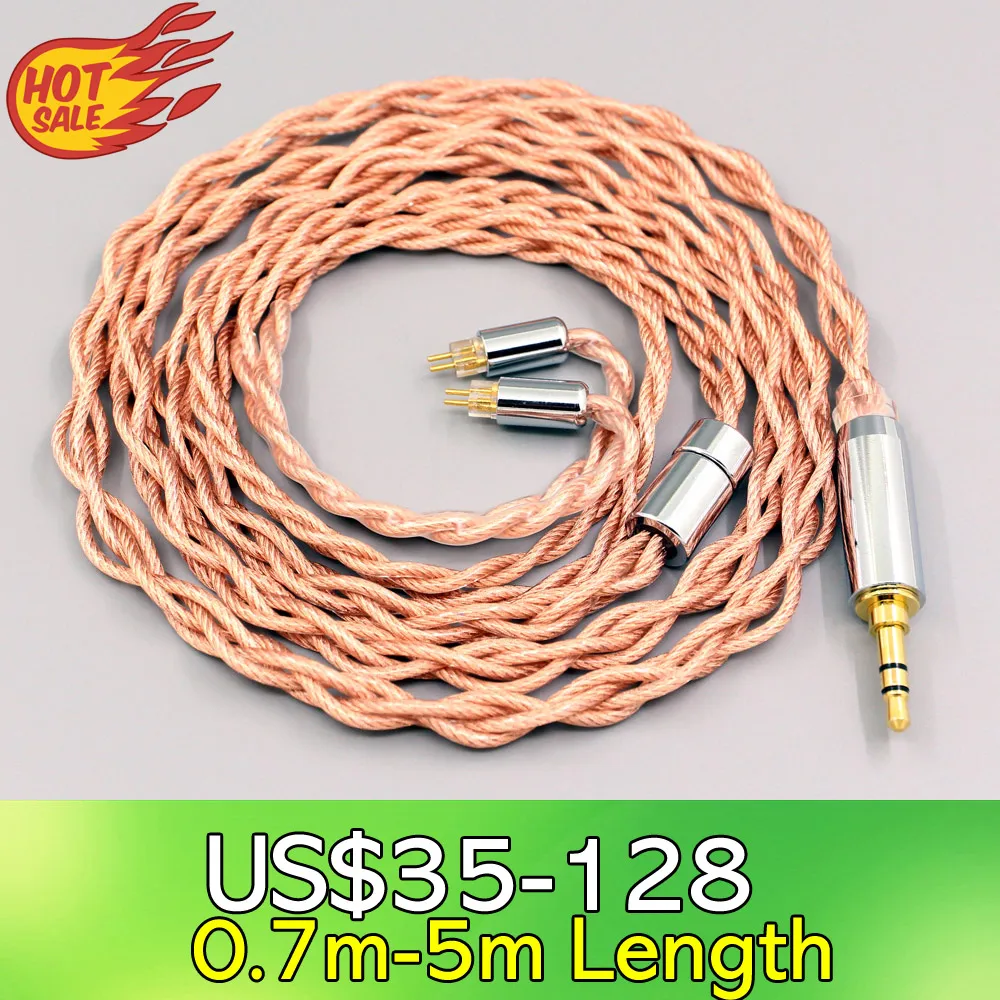 

LN007789 Graphene 7N OCC Shielding Coaxial Mixed Earphone Cable For 0.78mm BA Westone W4r UM3X UM3RC JH13 High Step 4 core 1.8mm